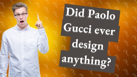 did paolo gucci ever design|what happened to paolo gucci.